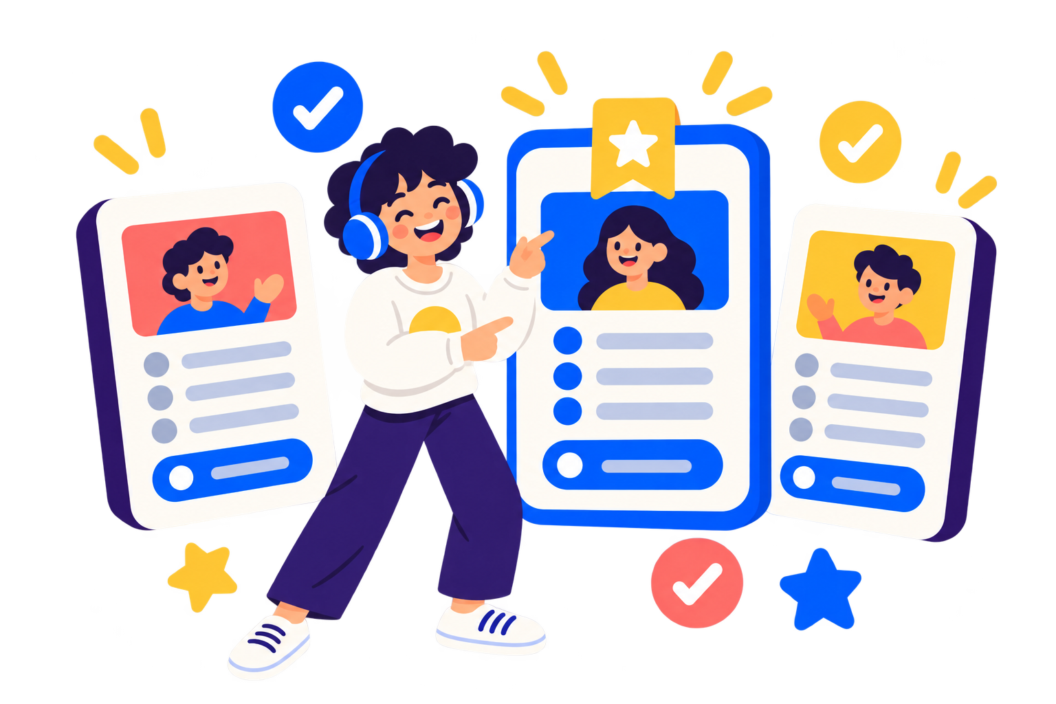 Ilustración: comparación de cursos de inglés en línea
